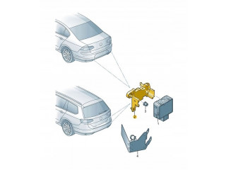 Крепеж  блока управления смены полосы vw passat b8 правая  3G5907456A, 3G5907456 3G5907456A Volkswagen  