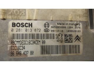 Блок управления модуль управления комплект 9664843780 peugeot 207  0281013872,   Bosch 