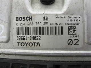 Блок управления двигателем toyota aygo c1 1.0vti 89661-0h022  89661-0H022, 0261208702  Bosch 