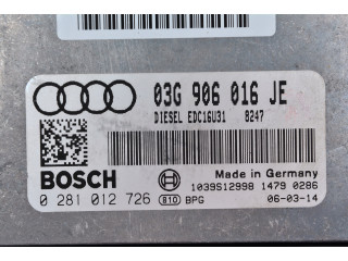 Блок управления audi a4 b7 2.0 tdi 03g906016je 0281012726  03G906016JE,     