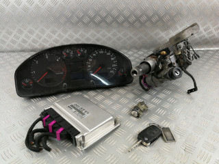 Комплект  odpalania startowy audi a6 c5 2,5 tdi eu  4B0920900C, 4B0907401AA KLUCZYK, LICZNIK   