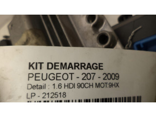 Блок управления модуль управления комплект 9664843780 peugeot 207  0281013872,   Bosch 