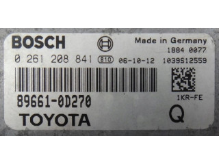 Toyota yaris ii 1.0 vvti блок управления двигателем  89661-0D270, 0261208841  Bosch 