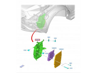 Крепеж  -   sil. ford kuga mk2 2016-  CV6112A659AE, 2041622 CV61-12A659-AE, CV112A659AE   