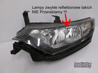 Przeróbka adaptacja lamp przednich gb  usa eu lewe + prawe 