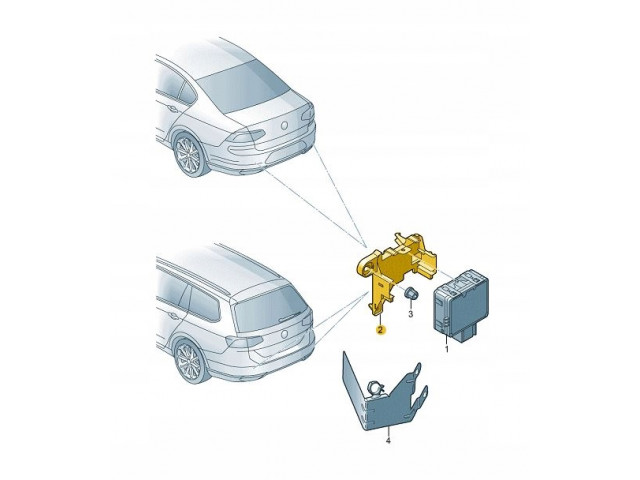 Крепеж  блока управления смены полосы vw passat b8 правая  3G5907456A, 3G5907456 3G5907456A Volkswagen  