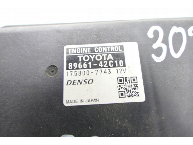 БЛОК УПРАВЛЕНИЯ ДВИГАТЕЛЕМ TOYOTA RAV4 III 2.2 D4D 89661-42C10  175800-7743, 1758007743    