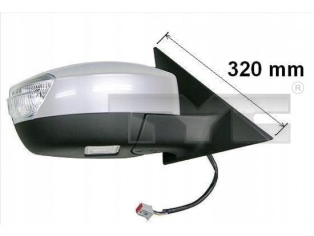 Зеркало zewn.s-max 06-/l/el/mal/pod/kie  Левый    8717475052831, ISO9001. TYC      
