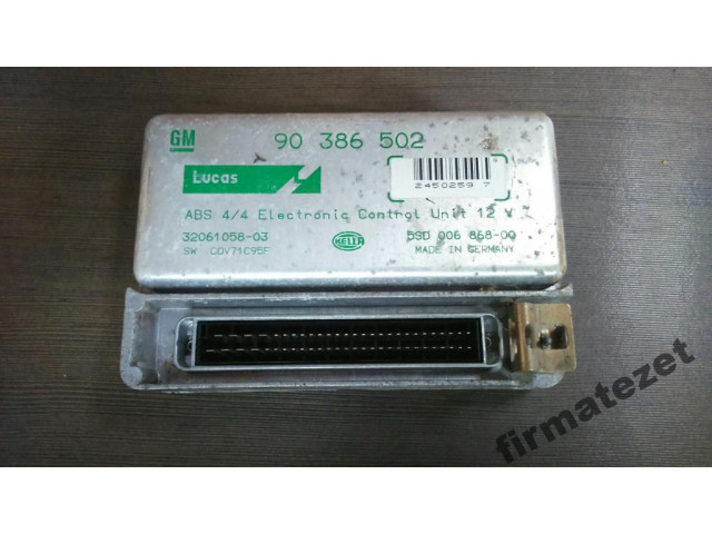 TIGRA ASTRA CORSA VECTRA STEROWNIK ABS 90386502  90386502, 50.872512  Inny  