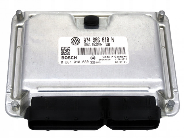 Блок управления ecu vw t4 2.5 tdi 074906018m 0281010080  074906018M,   Bosch 