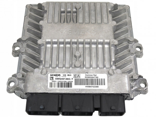 Ecu peugeot partner 2.0 hdi 9653647780 5ws40146c-t  9653647780,   Siemens 