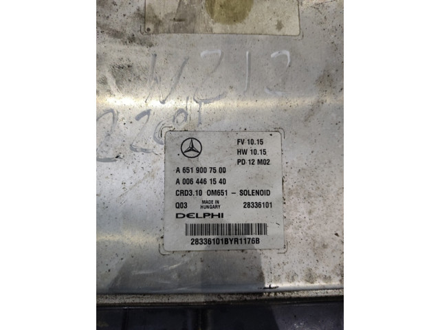 Ecu блок управления двигателем mercedes w212 a6519007500   A0064461540 Mercedes-Benz  