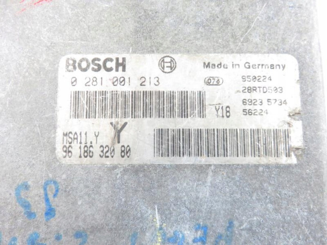 БЛОК УПРАВЛЕНИЯ PEUGEOT 605 2.5 9618632080  0281001213,   Bosch 