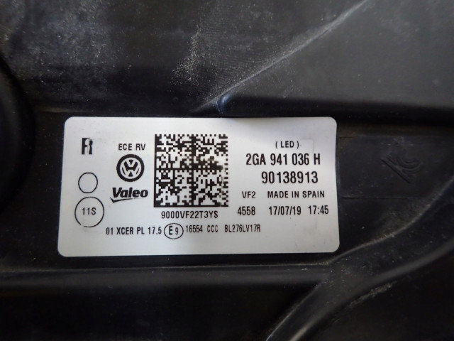 Přední světlo   2GA941036H 2GA941036H Volkswagen   