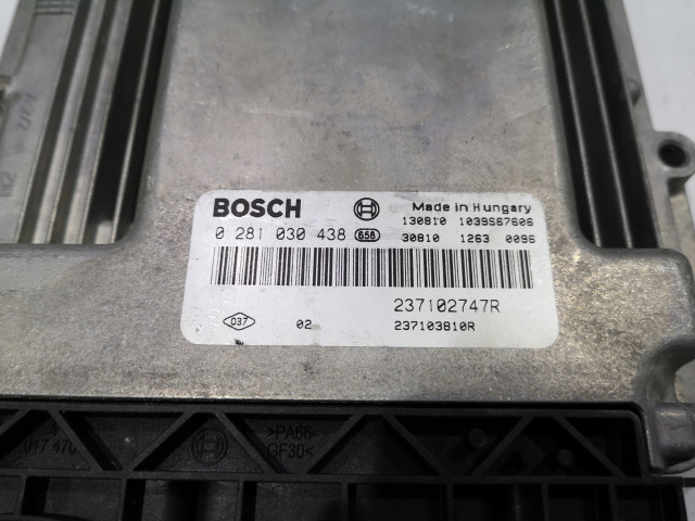 Блок управления ecu renault clio iv kangoo ii 0281030438  237102747R, 237103810R  Bosch 