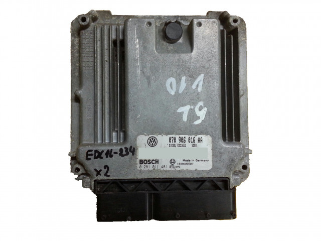 Ecu touareg 5.0tdi 0281011481 070906016aa без иммобилайзера  0281011481,   Bosch 