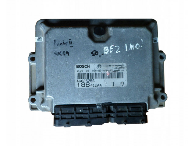 Блок управления fiat punto 1.9 46825756 0281001955 wyzero  0281001955,     
