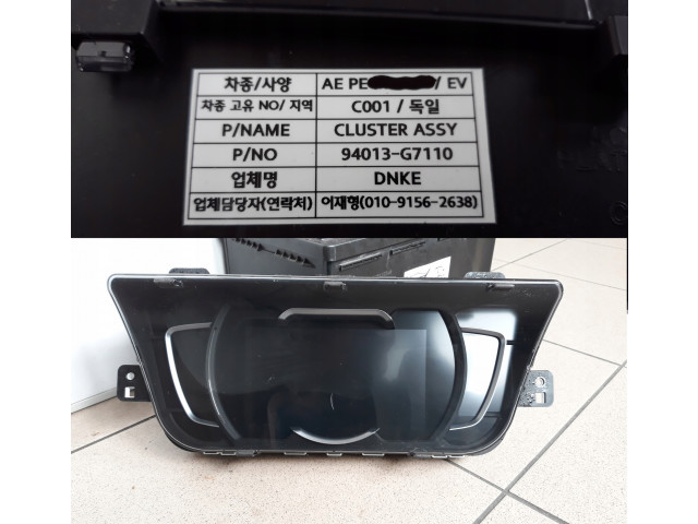 Hyundai ioniq 2019 electric панель приборов спидометр 94013-g7110  94013-G7110, 94013G7110           