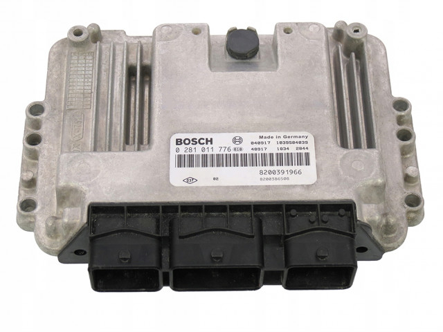 Ecu megane scenic 1.9 dci 8200391966 0281011776  8200391966, 8200386508  Bosch 