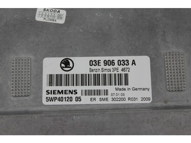 Komputer, модуль управления vwag 03e906033a    03E906033A, 5WP44305 Siemens 