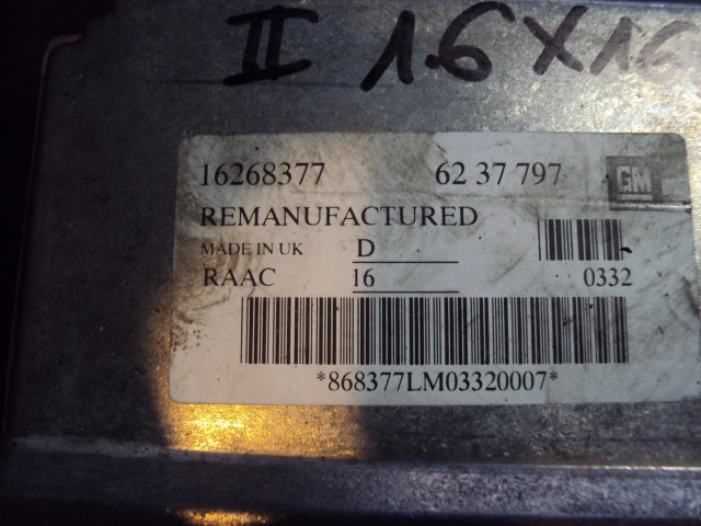 Řídící jednotka  16268377  Opel   