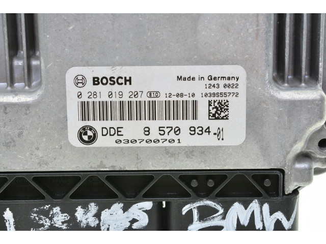 Блок управления bmw f20 f21 1.6d 0281019207 8570934  0281019207,   Bosch 