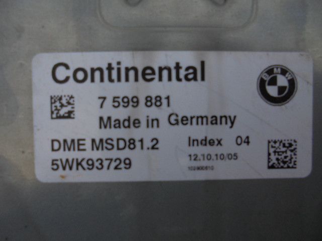 Блок управления двигателем bmw e81 e87 118i 120i n43 7599881      