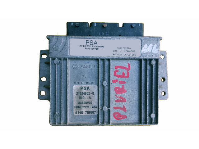 Ecu citroen c3 1.4 8v 9655829780 9642222380  9655829780,     