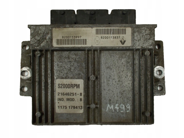 Блок управления renault laguna ii 1.8 16v 8200153997 eu  1175179413, 216462518 8200153997, 8200153837 Sagem 