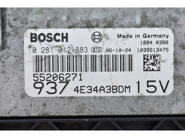 Блок управления alfa romeo 147 1.9 0281012883 55206271  0281012883,   Bosch 