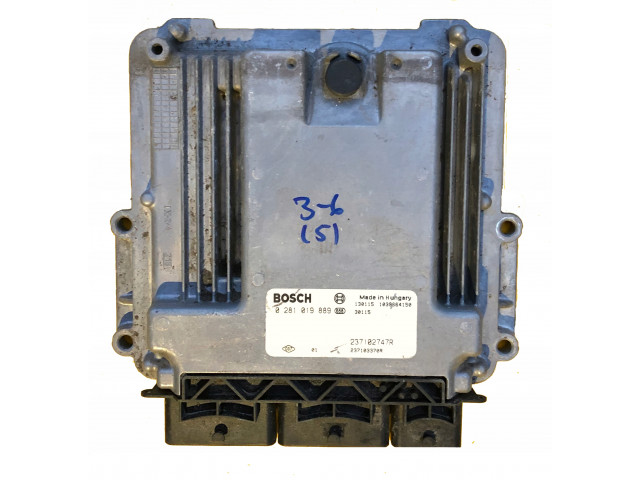 Ecu renault kaptur 1.5dci 0281019889 237102747r  0281019889,   Bosch 