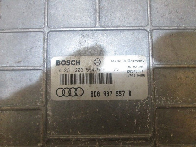 Блок управления audi a4 1.6 8d0907557b  иммобилайзер off !!  8D0907557B, 0261203554  Bosch 