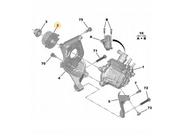 Шкив  тнвд fiat opel 193047 9683818280