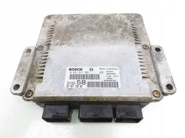 Řídící jednotka  A775192, 0281011031 9646719080 Bosch  