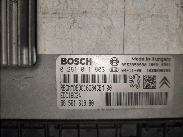 Модуль управления peugeot 307 1.6hdi 0281011803  0281011803, 9656161980  Bosch 