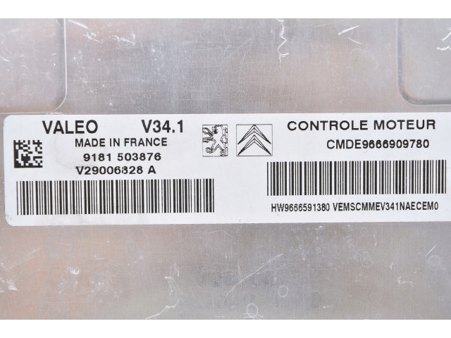 Блок управления peugeot cmde 9666909780 hw 9666591380  9666591380, HW9666591380    