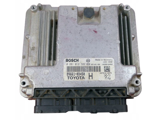 Модуль управления toyota yaris 1.4 0281012322 89661-0d450  0281012322,   Bosch 