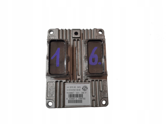 Блок управления двигателем fiat 500 51847332 5sf9.ms      