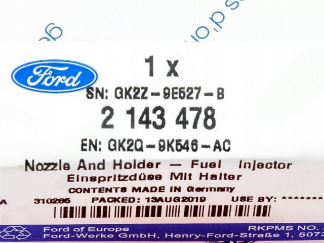Форсунка ford 2.0l ecoblue ford edge focus kuga  GK2Q-9K546-AD, GK2Q9K546AD 2011879       