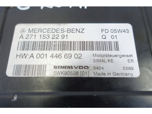Mercedes w203 1.8 блок управления блок управления двигателем блок управления  A2710107444 A2711532291  