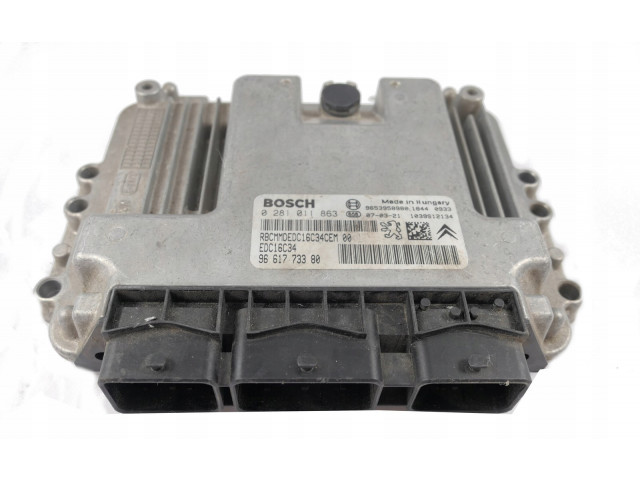 Блок управления peugeot 307 0281011863 9661773380  0281011863,   Bosch 