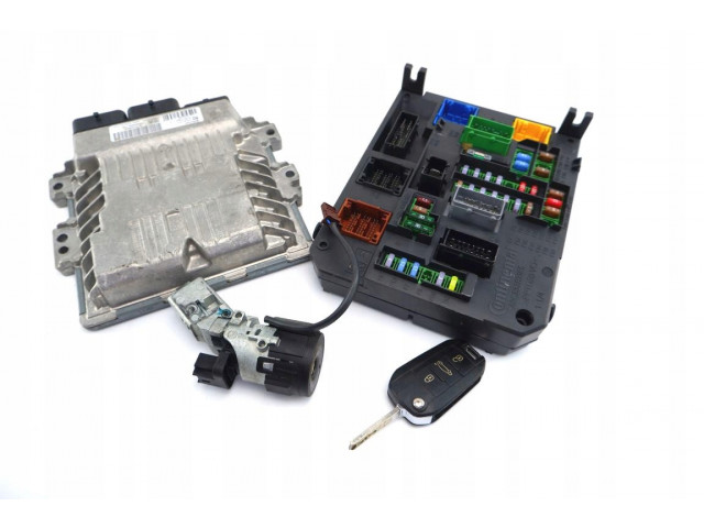 Комплект блоков управления peugeot 508 i 1.6 ehdi 9676760880  966554758000, SID807EVO 9666681180   