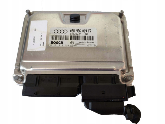 Блок управления двигателем audi a4 b6 1.9 tdi  038906019FP, 0281010729  Bosch 