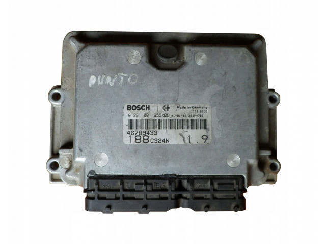 Блок управления fiat punto 1.9 46789433 0281001955 wyzero  0281001955,  46534156   