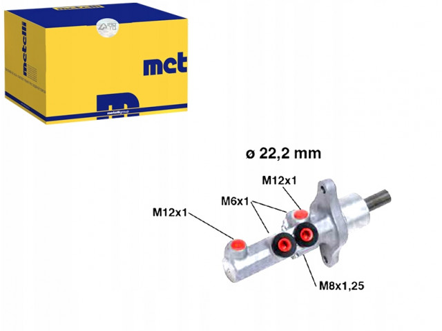 METELLI Hlavní brzdový válec  5P6031760, 1Z6217092 1K1614019D, 1K1614019K   