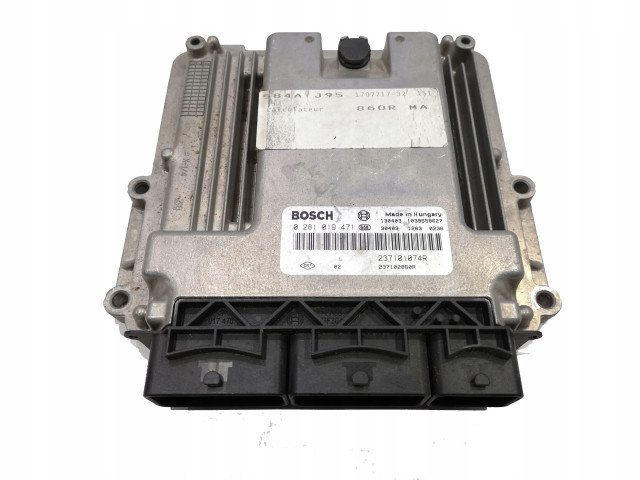 Блок управления ecu renault scenic iii3 1.6dci 0281019471  237101074R, 237102860R  Bosch 