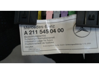 Блок предохранителей  Mercedes CLS C219 2004-2010      A2115450400     5