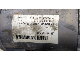 Стартер  Opel Mokka 2016-2019 1.4  25194650, 0001170611   