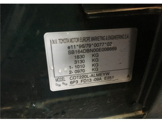 Подушка безопасности переднего пассажира  Toyota Avensis 1 1997-2003