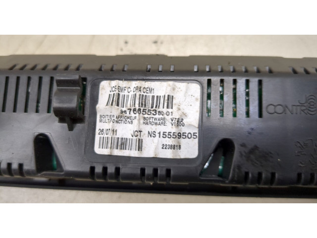 Дисплей бортового компьютера  Peugeot 3008 2009-2016 9676655380, 15559505       